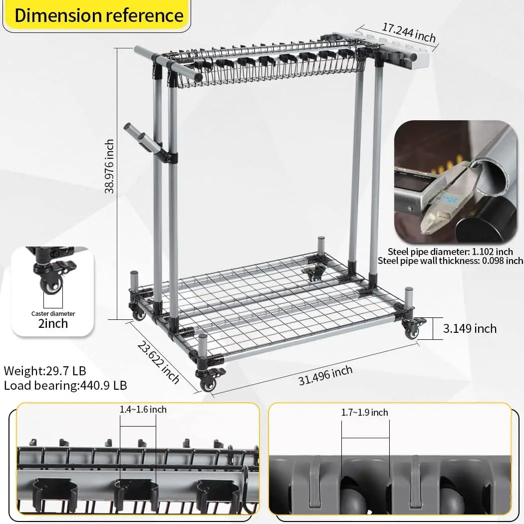 garden tool organizer metal
