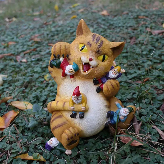 Cat Gnomes Garden Art