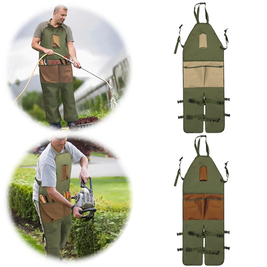 Oxford Apron, Wear-resistant, Multiple Pockets, Adjustable Apron Leg Protection