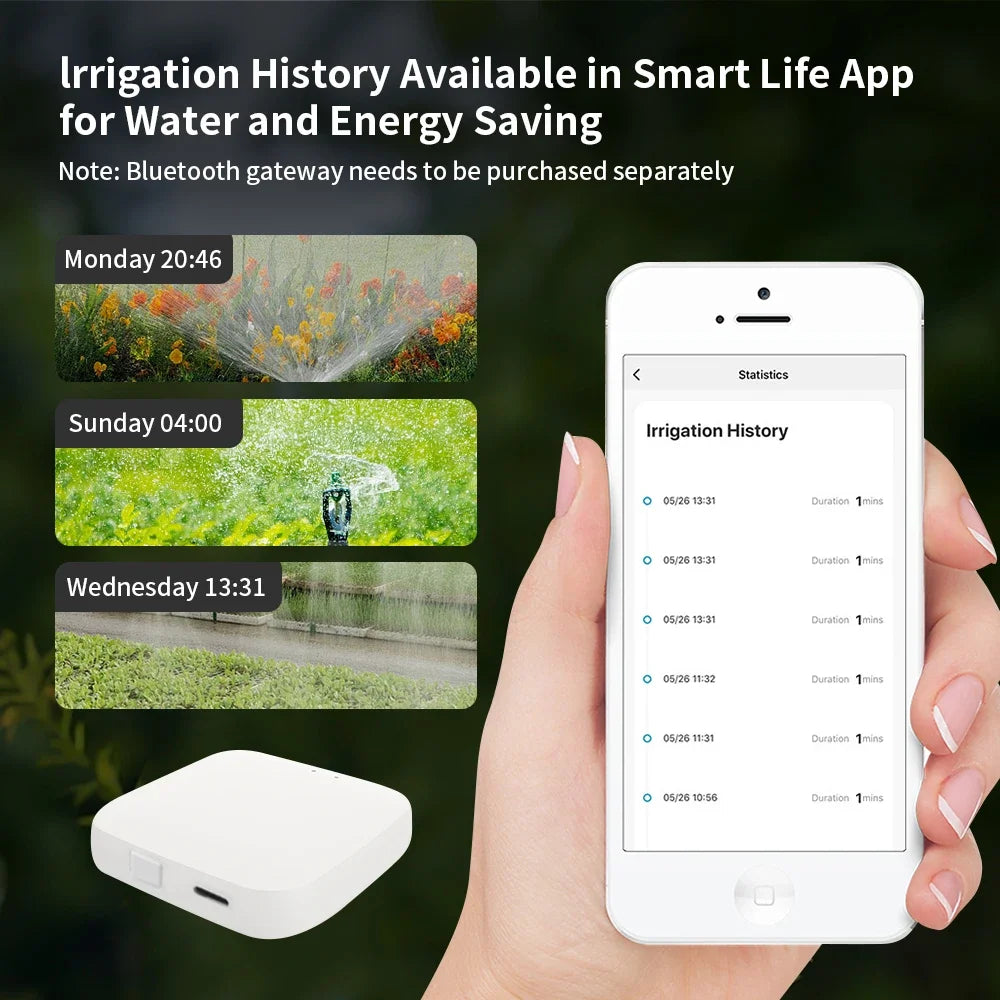 Bluetooth Garden Water Timer, Programmable Automatic Sprinkler Drip Irrigation Valve, Smart Controller