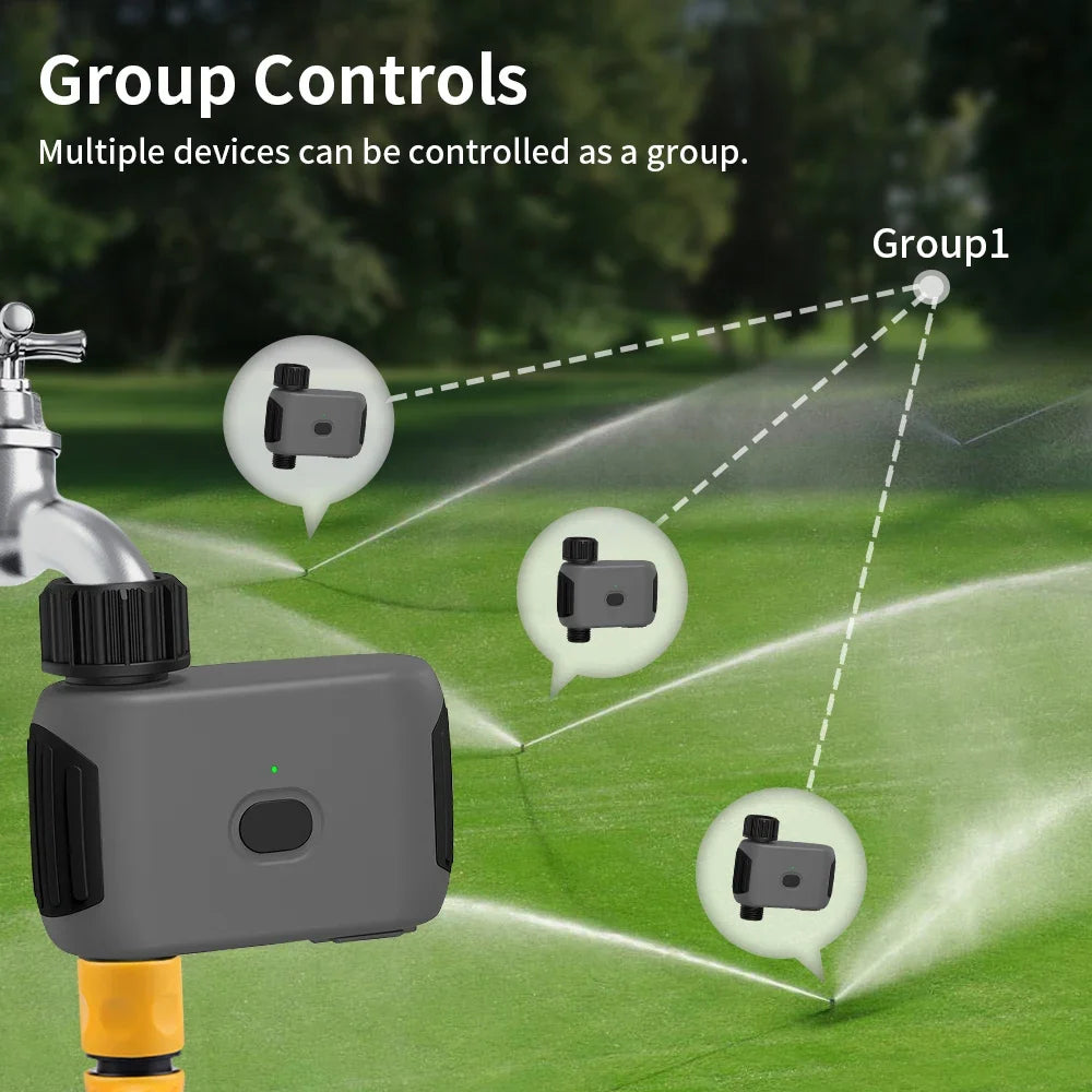 Bluetooth Garden Water Timer, Programmable Automatic Sprinkler Drip Irrigation Valve, Smart Controller