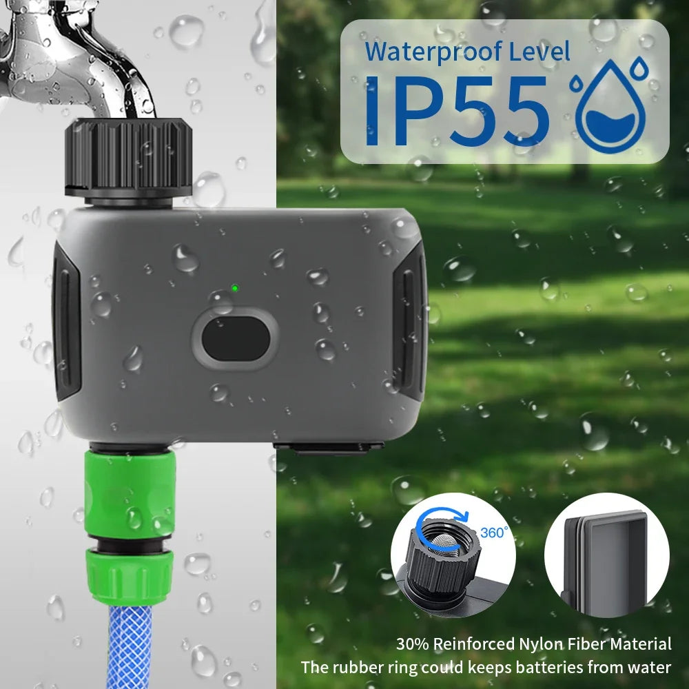 Bluetooth Garden Water Timer, Programmable Automatic Sprinkler Drip Irrigation Valve, Smart Controller